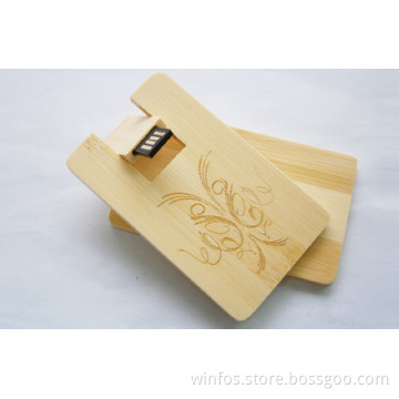 Card Shape Wood USB Flash Driver, USB Stick